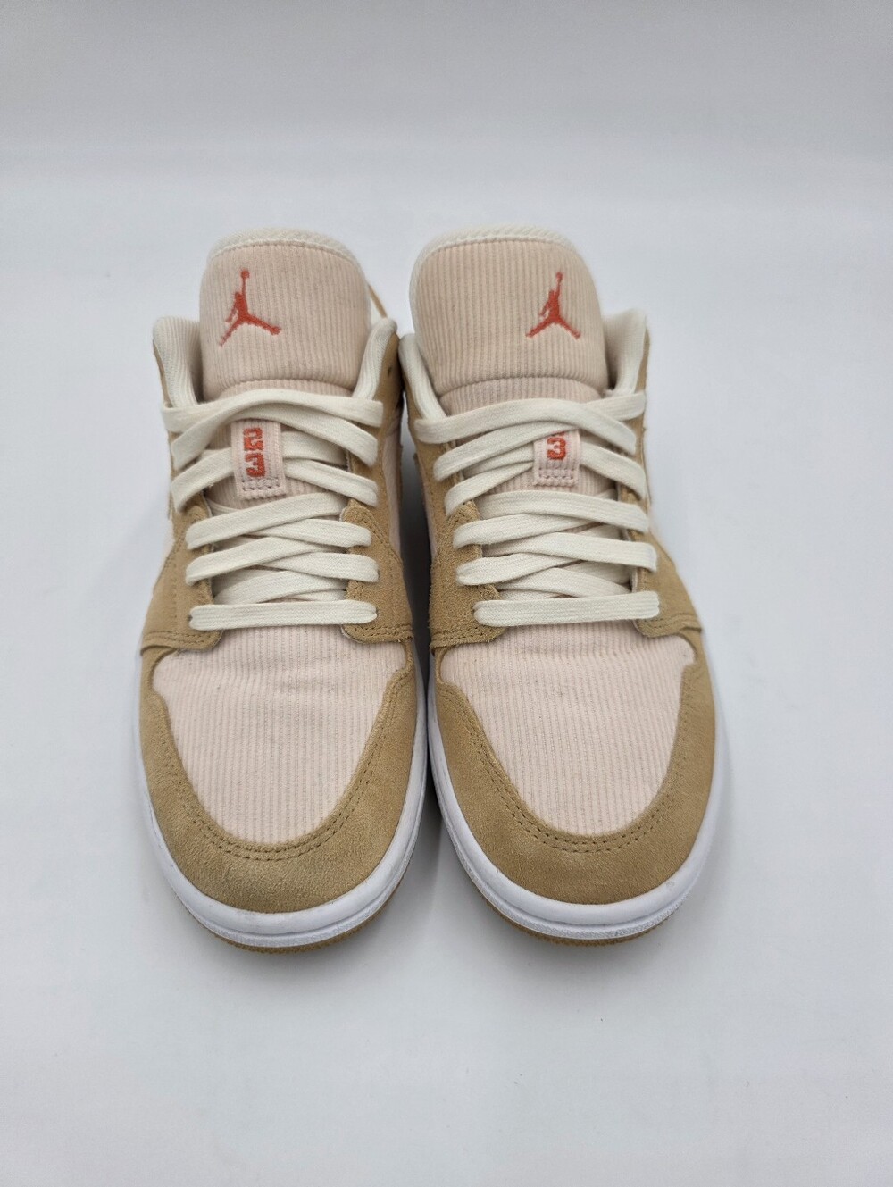 Nike Air Jordan 1 Low SE Twine Orange Corduroy Women's 7.5 DH7820-700 - Picture 4 of 9